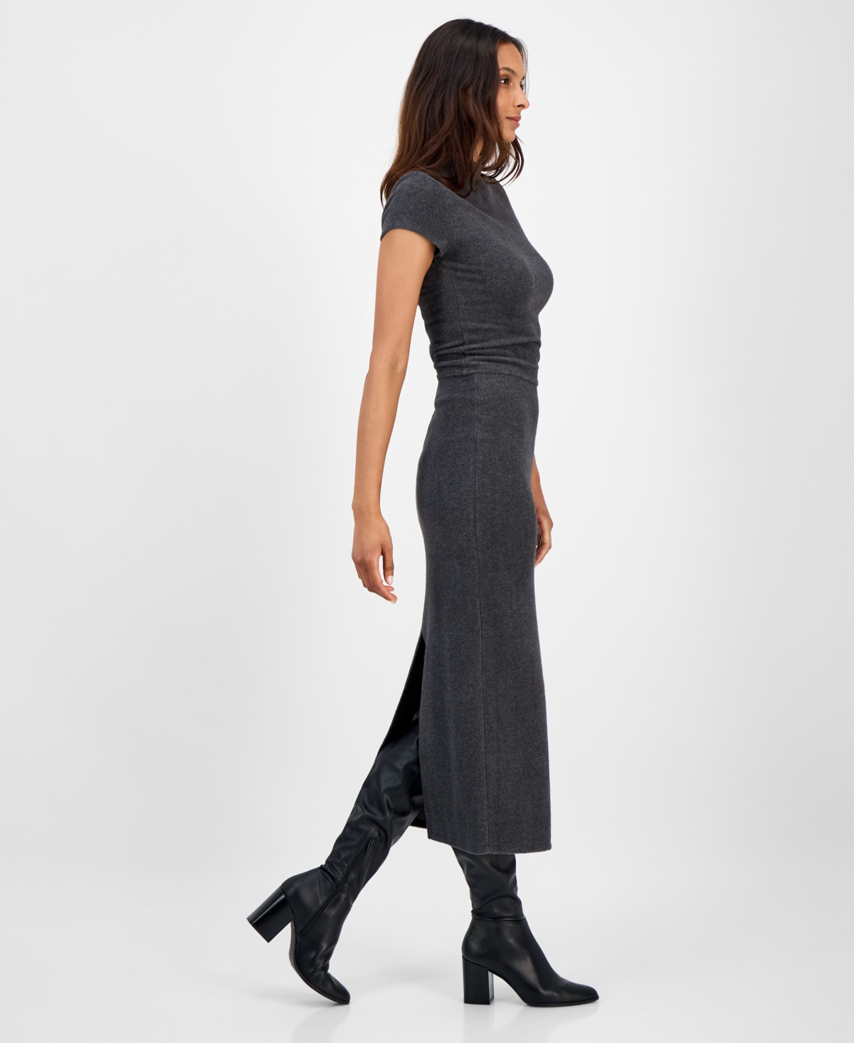 Bar Iii Women's Sweater-Knit Midi Skirt, Macy's Exclusive