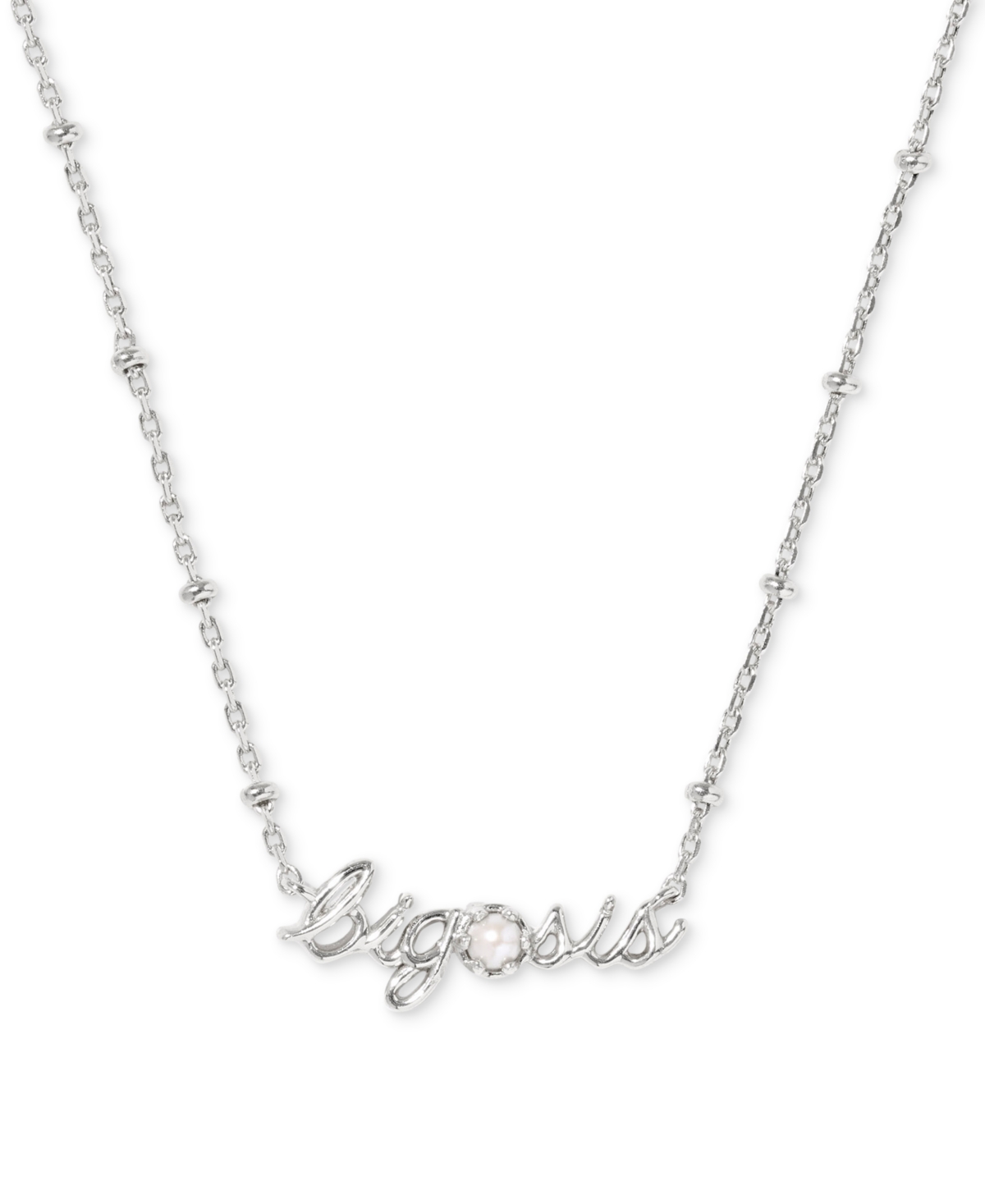 Kendra Scott Big Sis Short Pendant Necklace, 19" In White