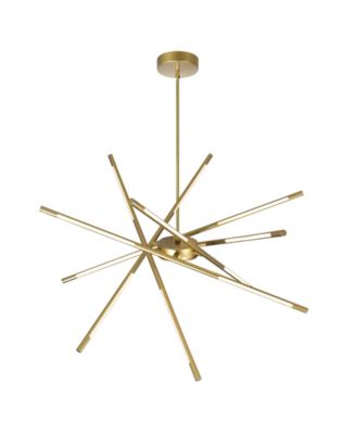 36.5" Metal Oskil LED Integrated Chandelier