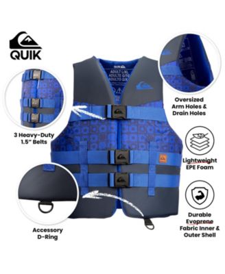 USCG Approved Men's Life Vest, Light-Weight EPE Foam and Drain Holes
