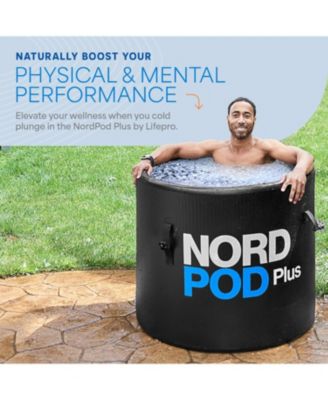 NordPod Plus XL Portable Ice Bath Tub – Cold Plunge Tub for Athletes with All-Weather Lid & Air Pump for Outdoor Use
