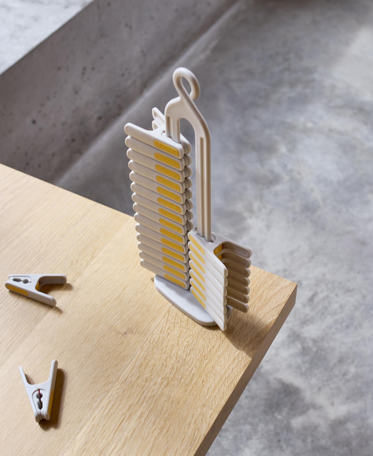 Joseph Joseph Pegstore 30-piece Clothes Pin Set With Storage Stand In Multi