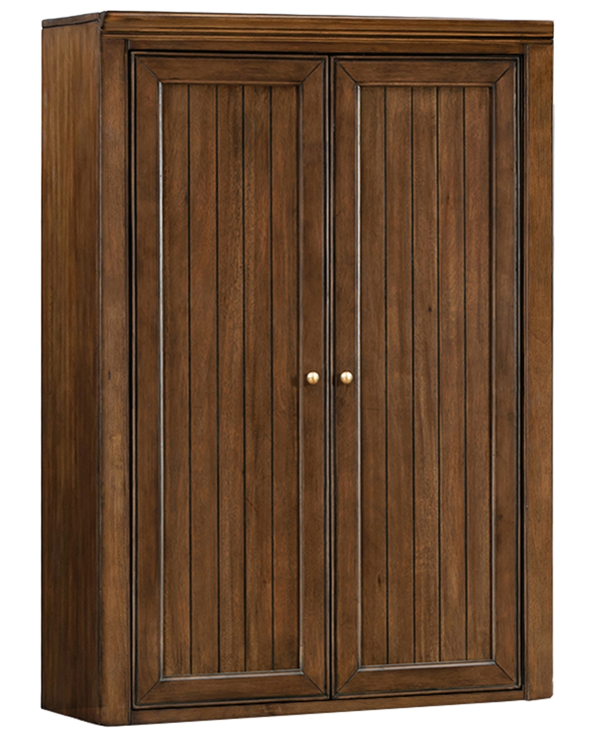 Macy's Furniture 47" Wooden Amren Door Hutch In Brown