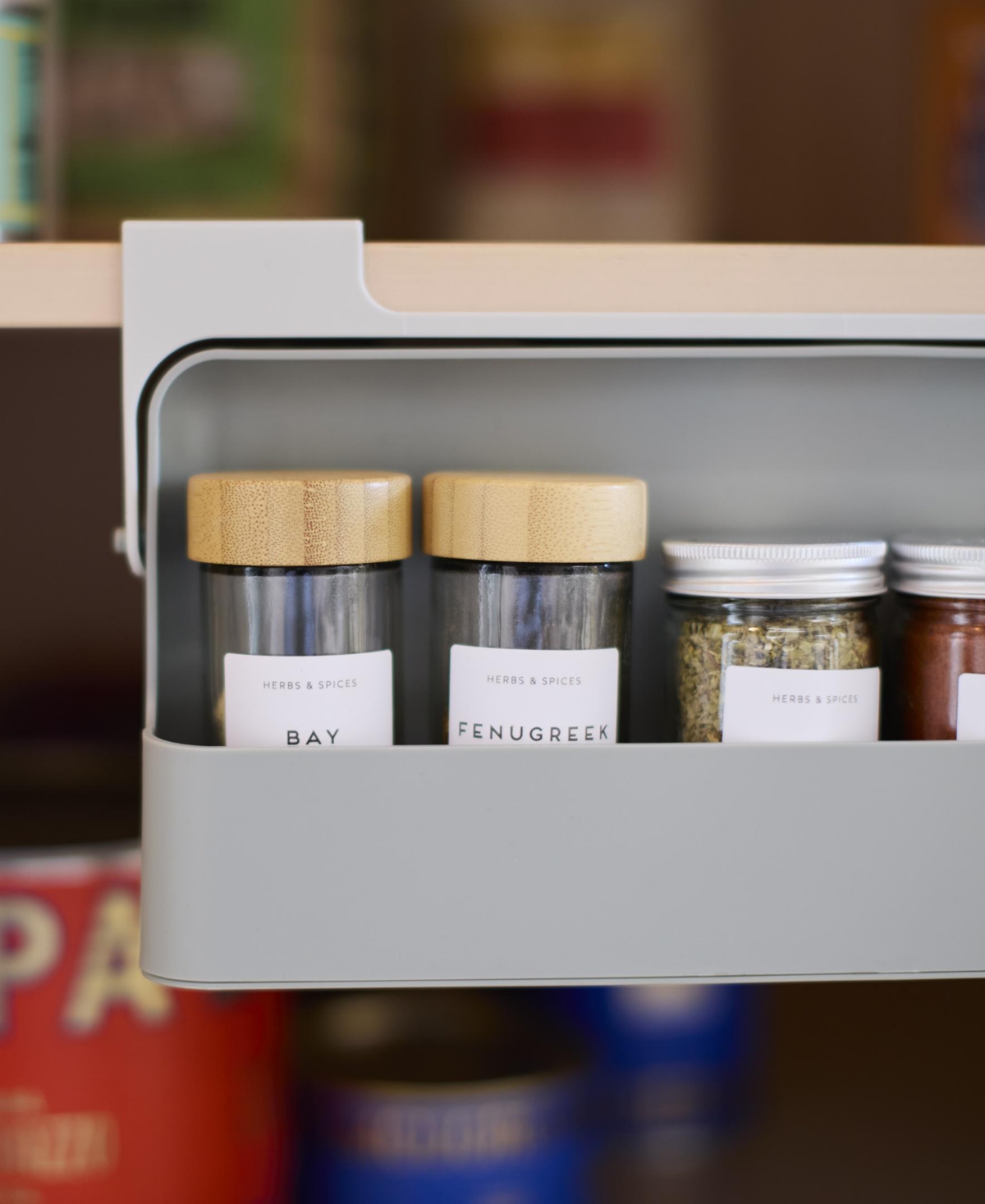 Joseph Joseph Cupboardstore Under-shelf Spice Rack In Gray