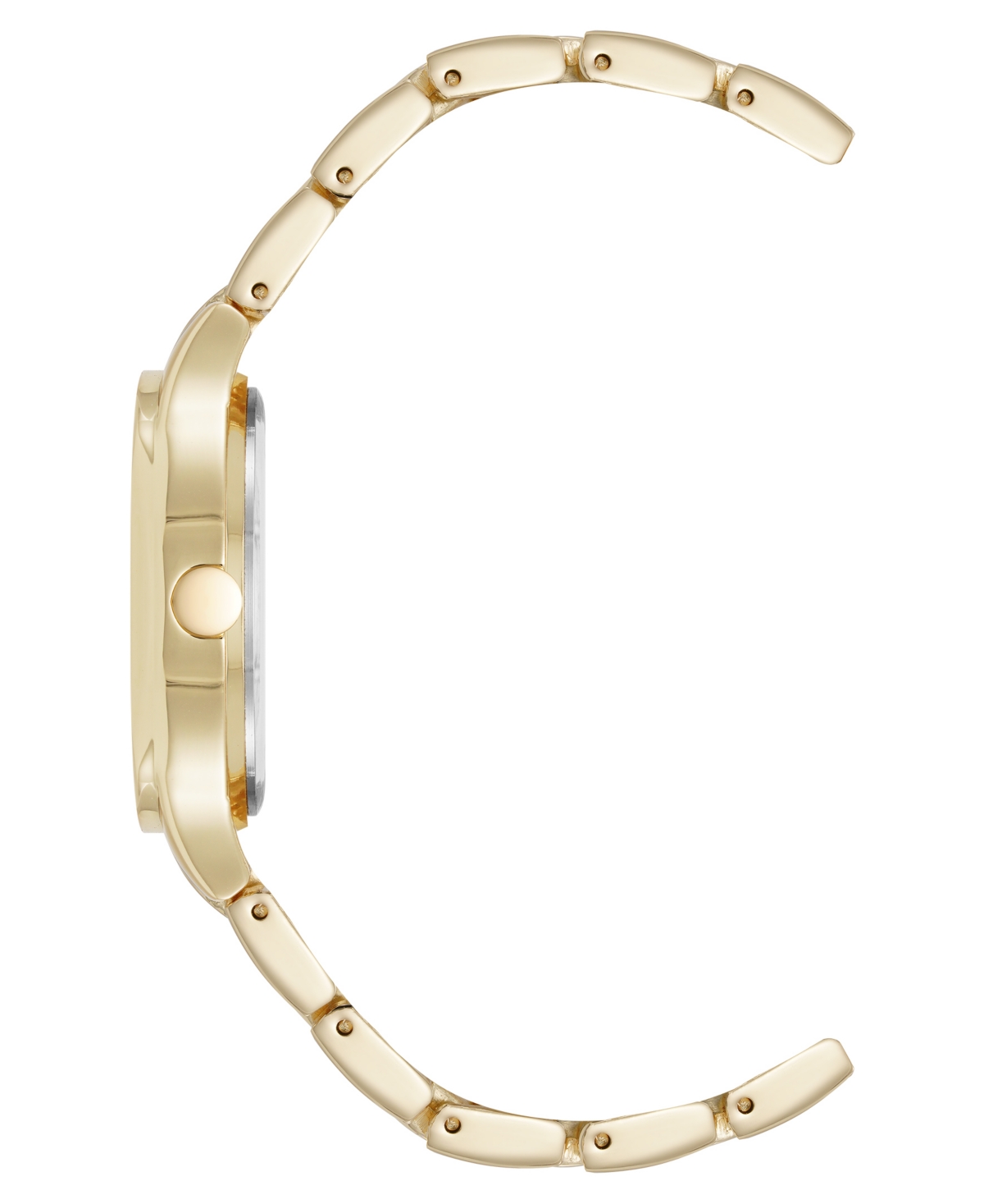 Anne Klein Women's Quartz Unique Black And Gold-tone Metal Alloy Watch, 33mm In Multi