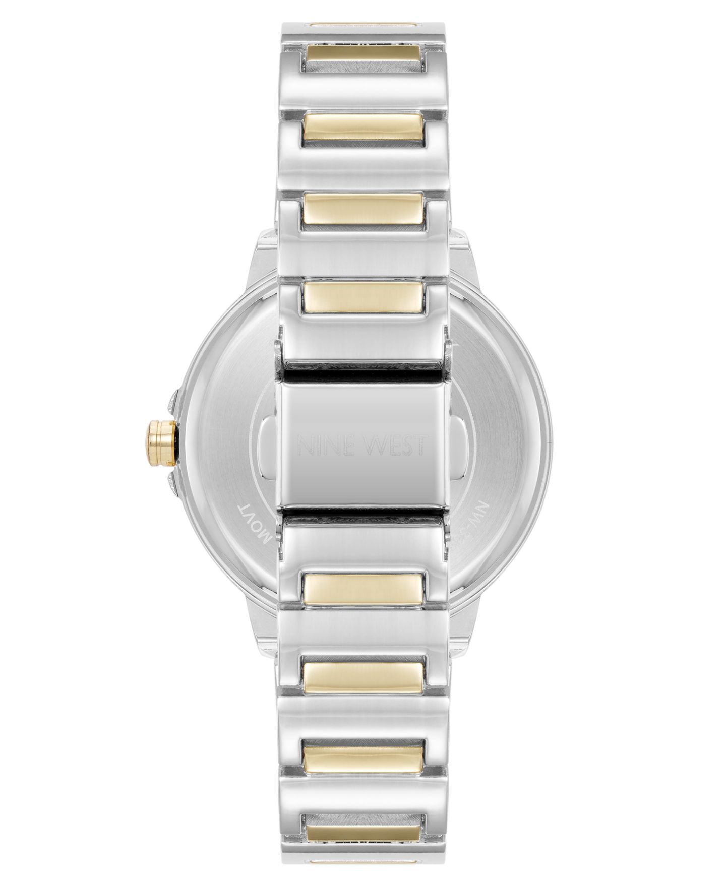 Женские часы Nine West Quartz Classic Silver-Tone and Gold-Tone Metal Alloy Watch, 35mm — фото 3