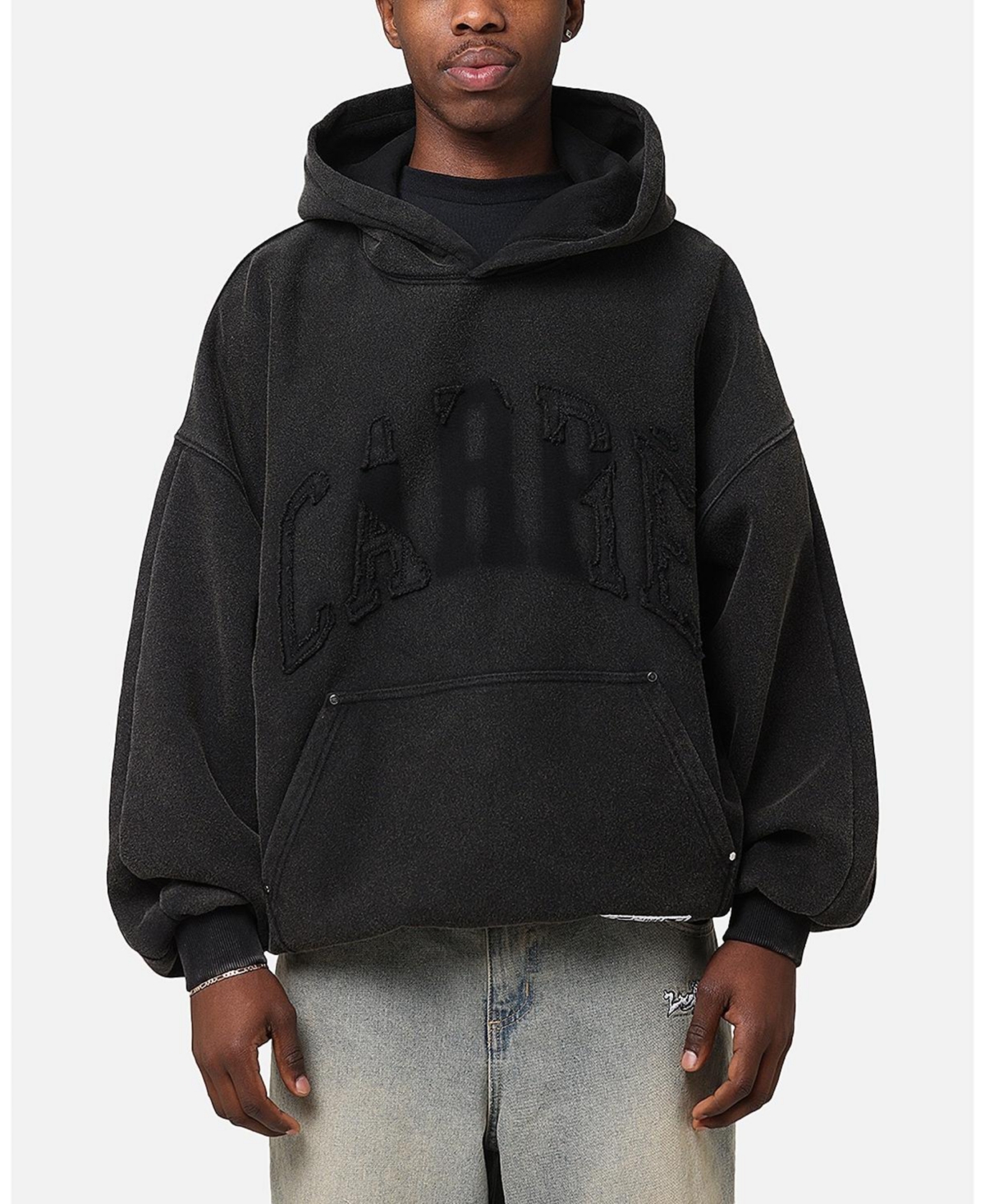 Men's Con-Star Hoodie - Washed black