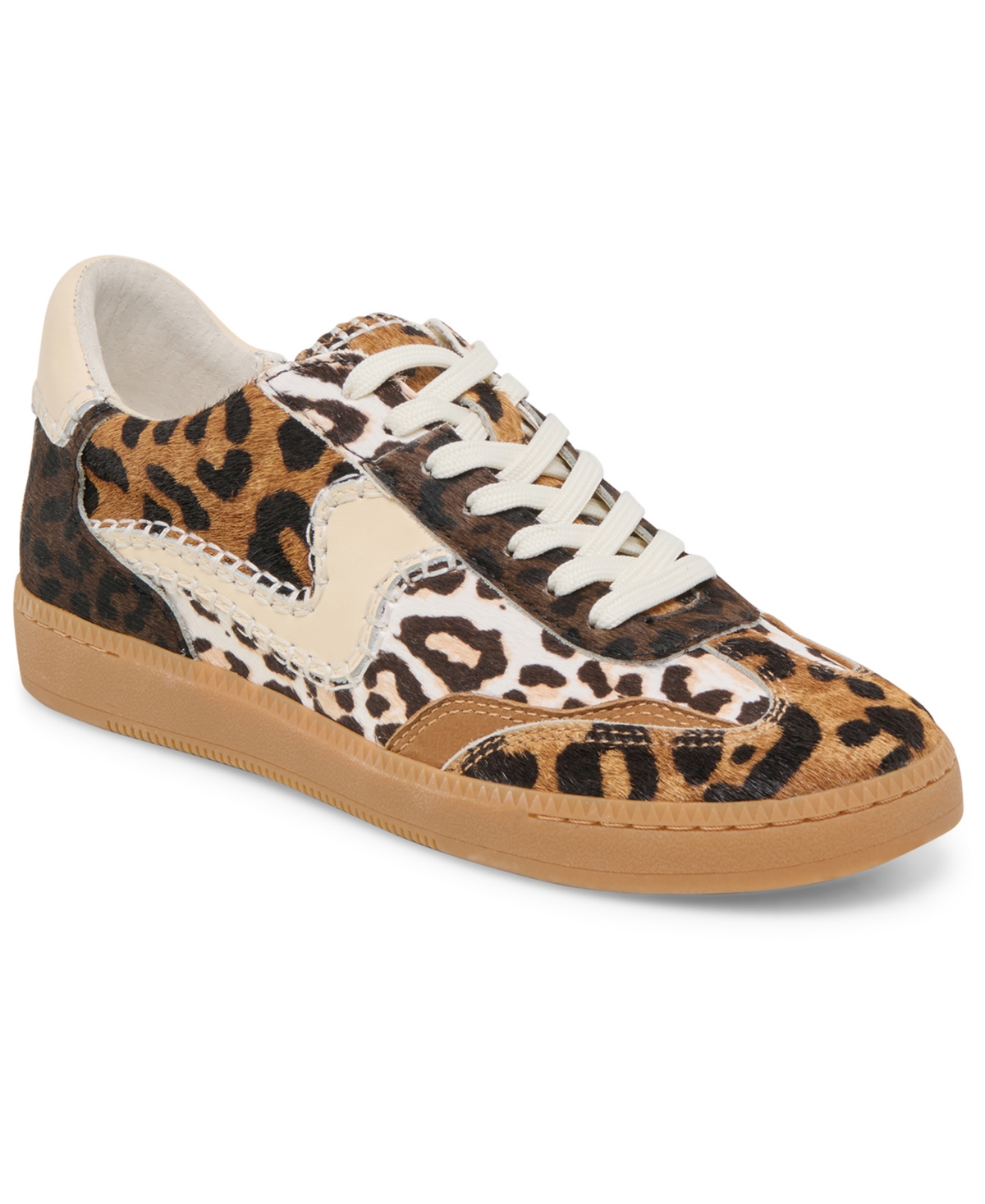 Dolce Vita Women's Notice Stitch Low-profile Lace-up Sneakers In Animal Print