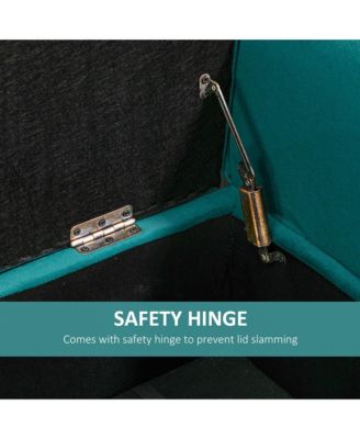 Button-Tufted Storage Ottoman Bed Bench,