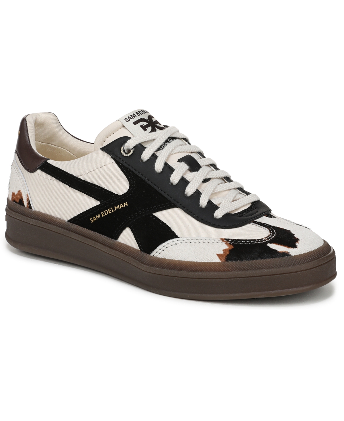 Women's Althea Lace-Up Sneakers - Ivory/Brown Multi