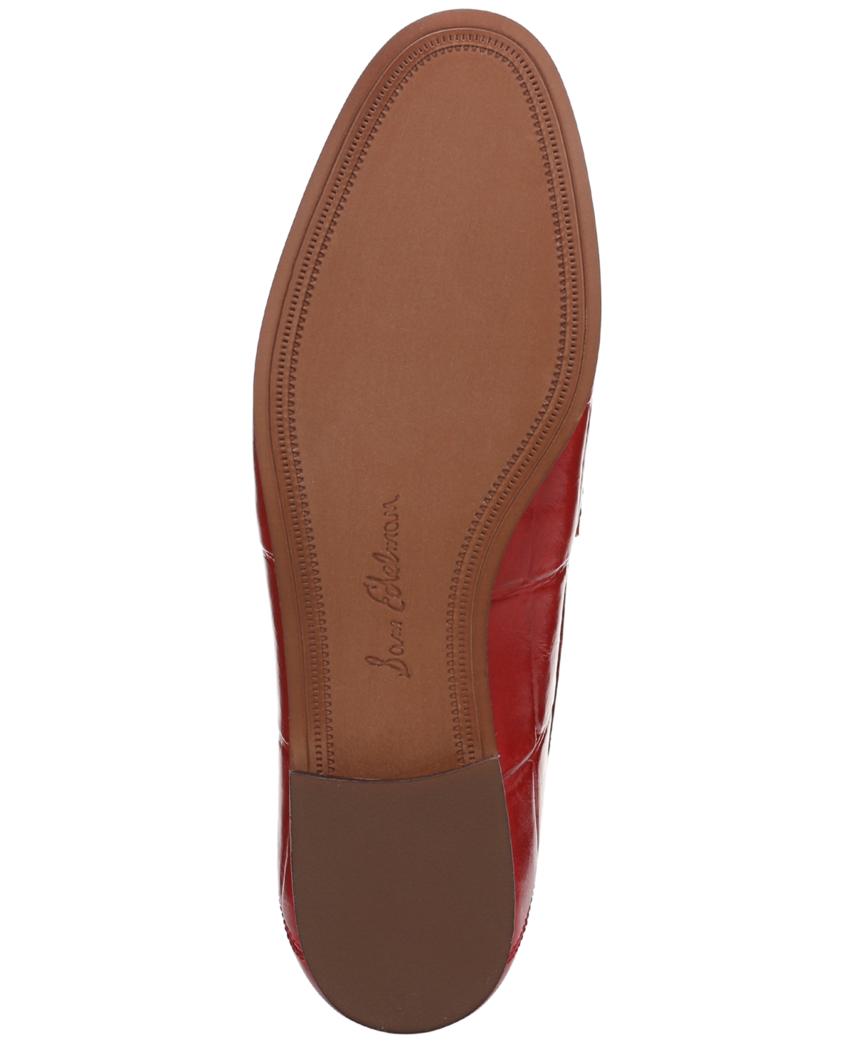 Sam Edelman Lucca Bit Loafer Deep Red Scarlet Leather In Red