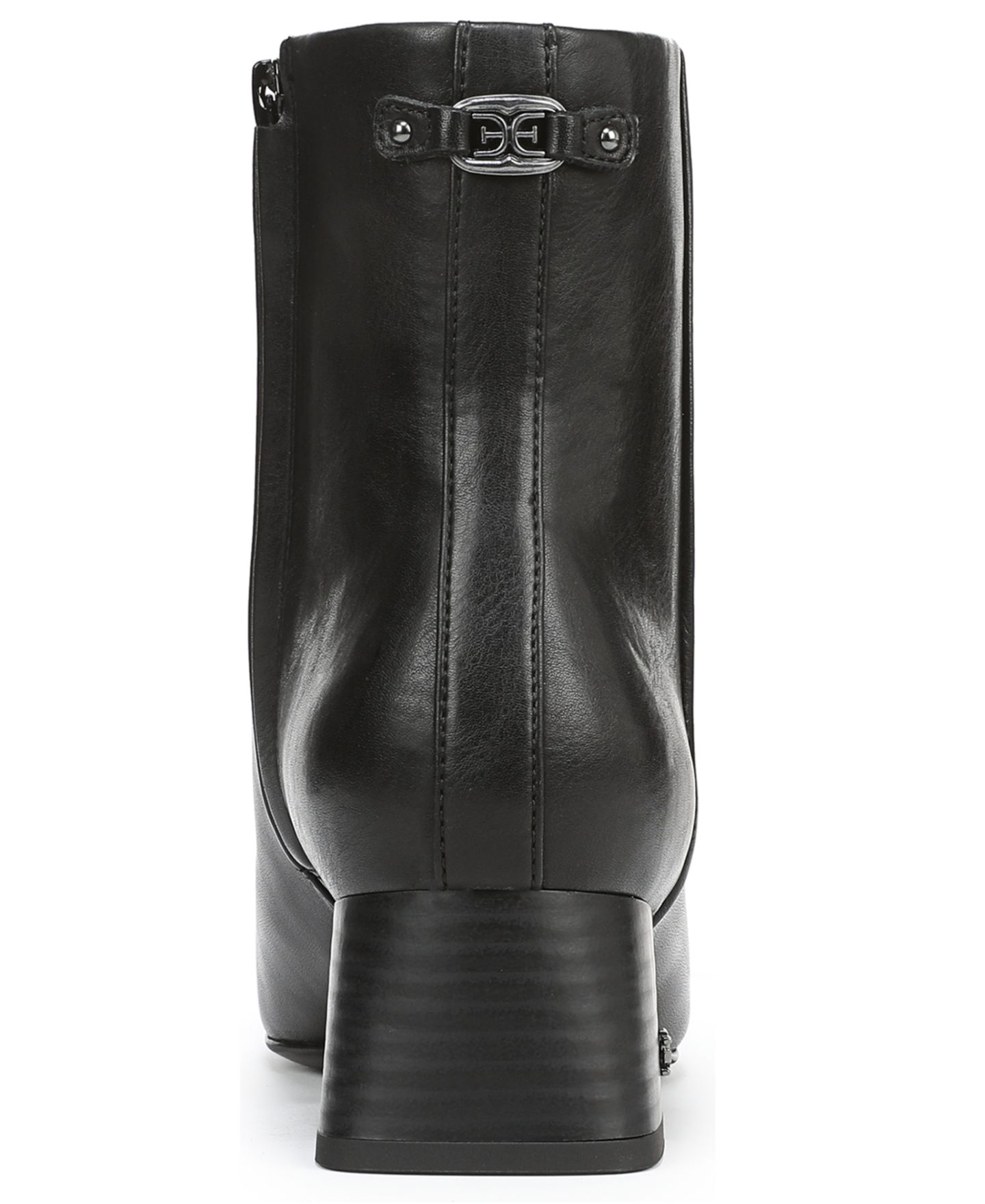 Женские ботинки Sam Edelman Paige Zipper Booties, цвет: Чёрный кожаный — фото 3