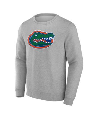 Men's Gray Florida Gators Applique Fleece Pullover Sweatshirt