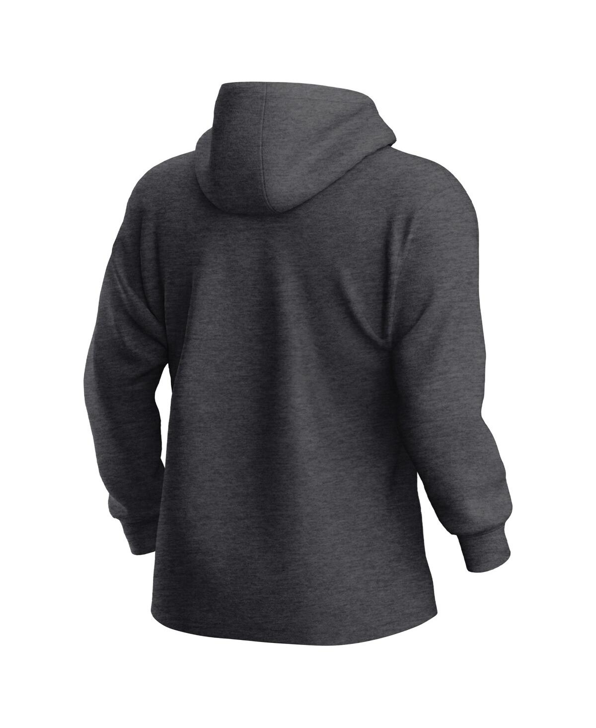 Fanatics Men's Heather Charcoal San Francisco Giants Fleece Pullover Hoodie In Gray