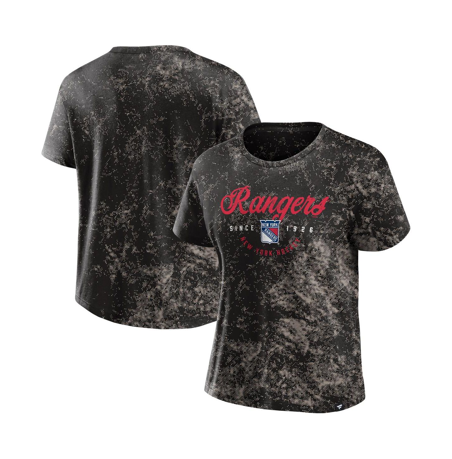 Женская футболка Fanatics Black New York Rangers Breakaway — фото 1