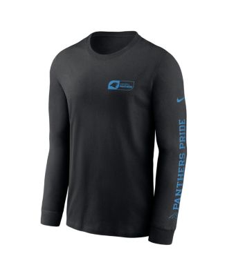 Men's Black Carolina Panthers All Out Long Sleeve T-Shirt