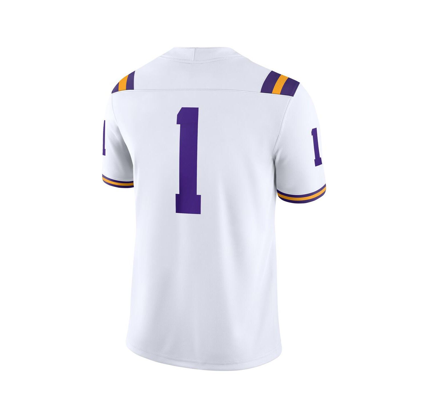 Men's 1 White LSU Tigers Game Jersey