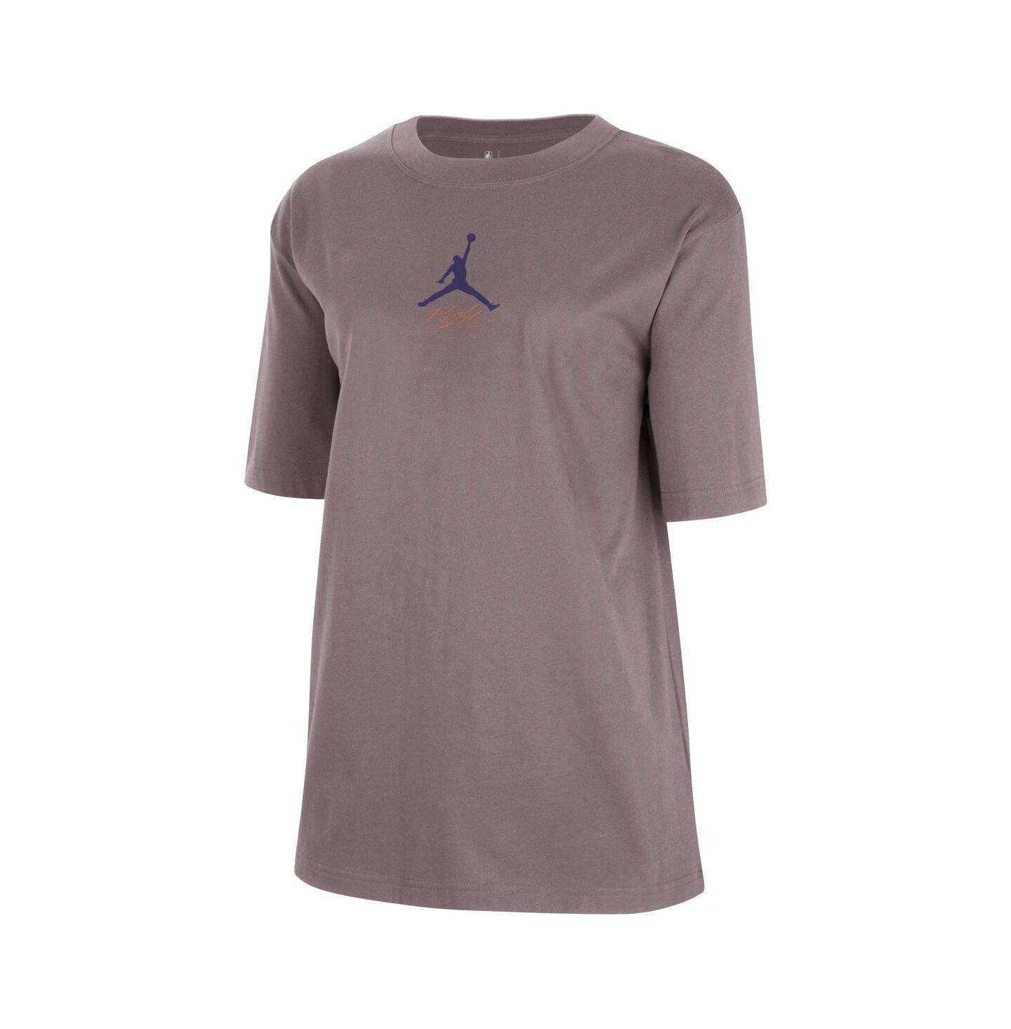 Женская футболка Jordan Charcoal Phoenix Suns Courtside Statement Edition Boyfriend — фото 2