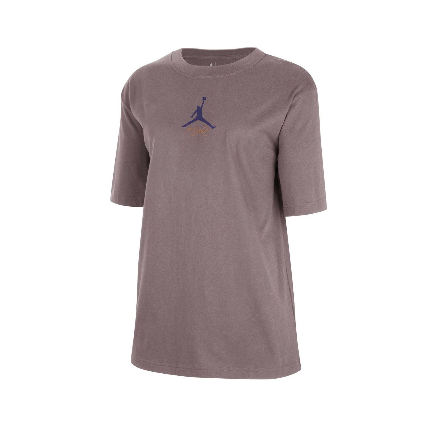 Women's Charcoal Phoenix Suns Courtside Statement Edition Boyfriend T-Shirt