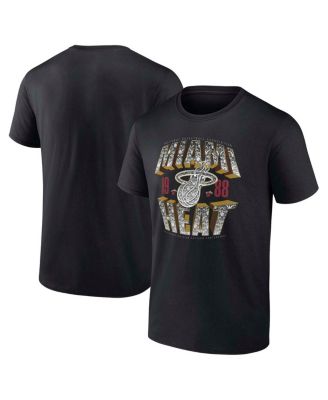 Fanatics - Men's Black Miami Heat Quick Strides T-Shirt