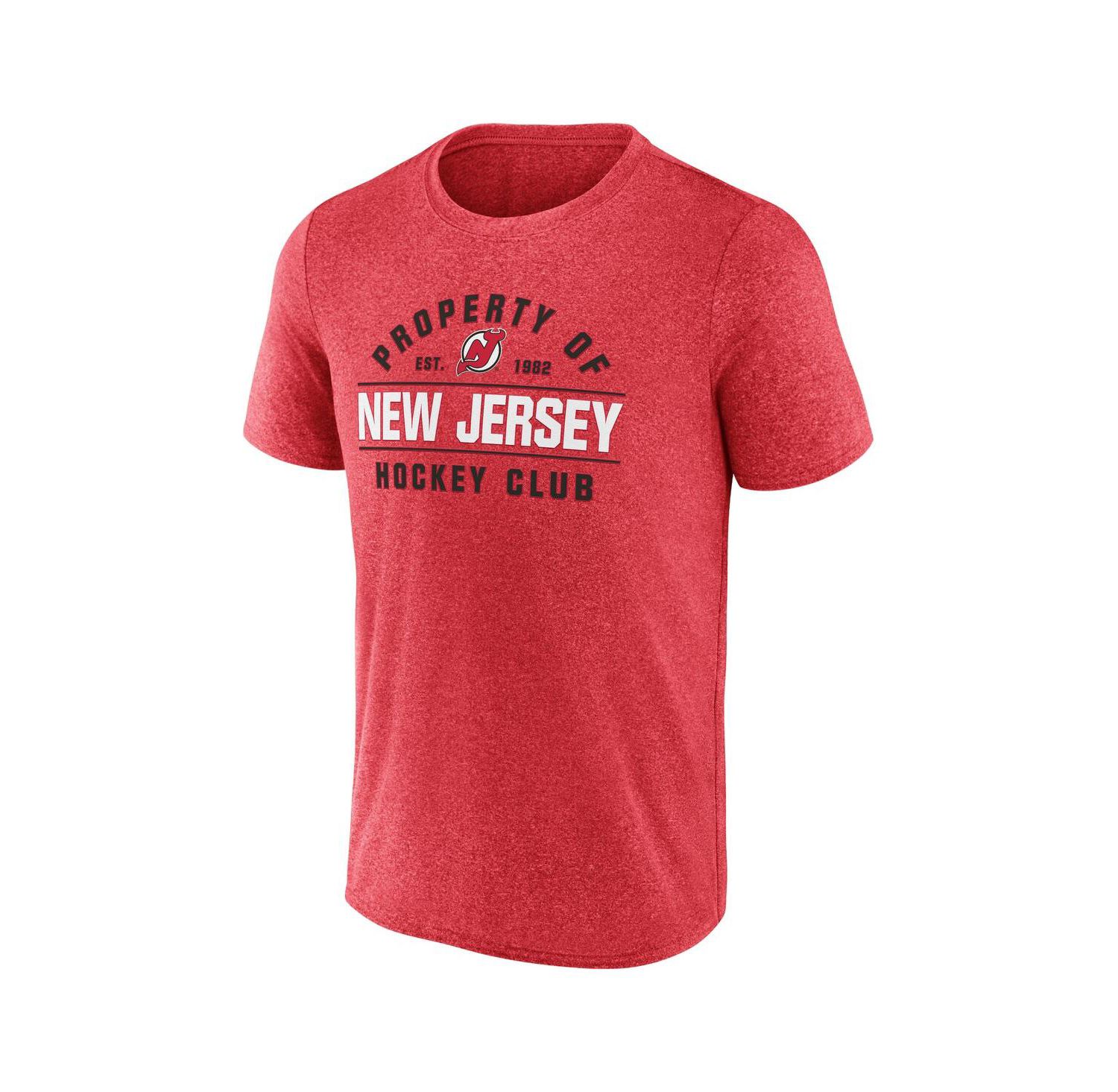 Men's Heather Red New Jersey Devils Property of T-Shirt