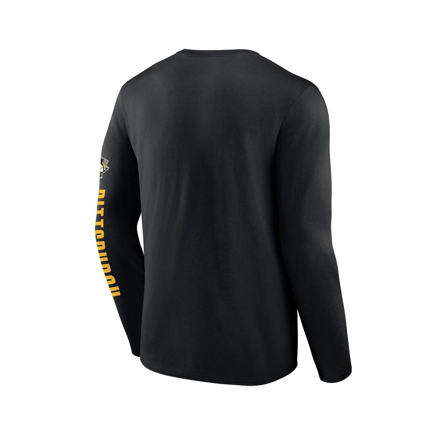 Men's Black Pittsburgh Penguins Headline Long Sleeve T-Shirt