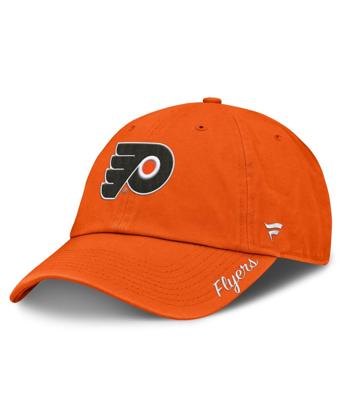 Fanatics Women's Orange Philadelphia Flyers Core Logo Adjustable Hat