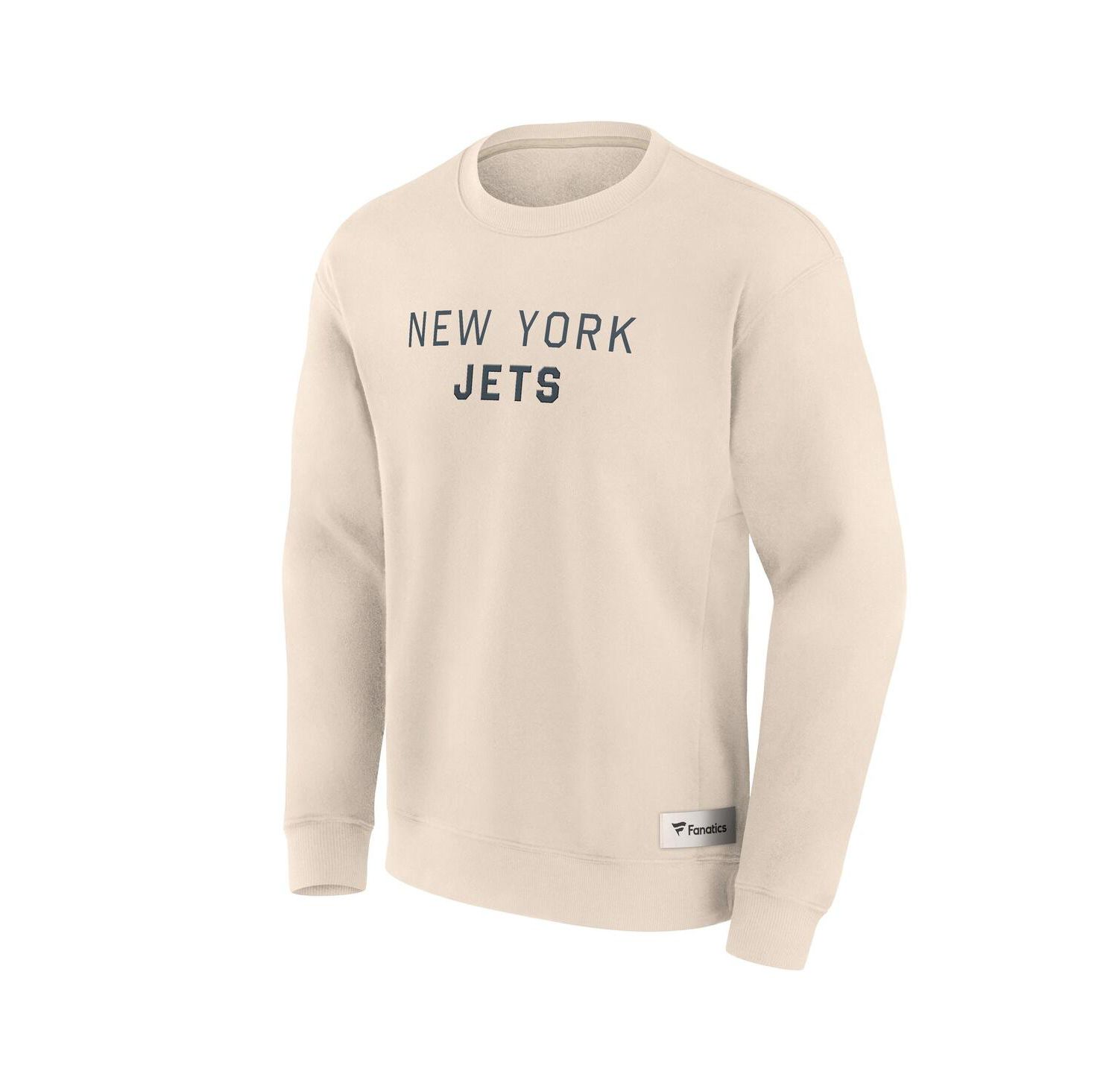 Men's Cream New York Jets Elements Future Ground Lettering Pullover Sweatshirt