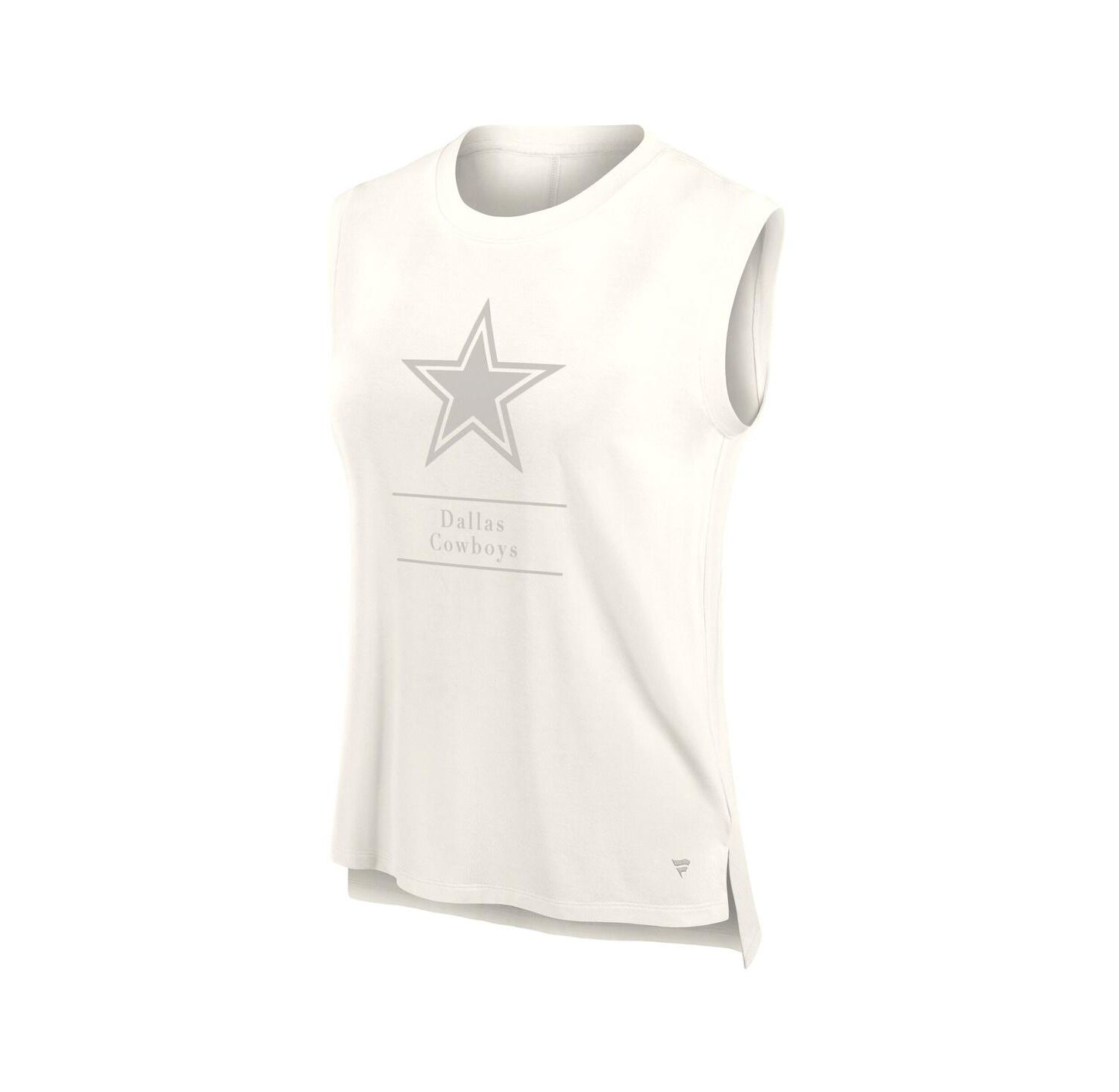 Women's Cream Dallas Cowboys Studio Embrace Tank Top