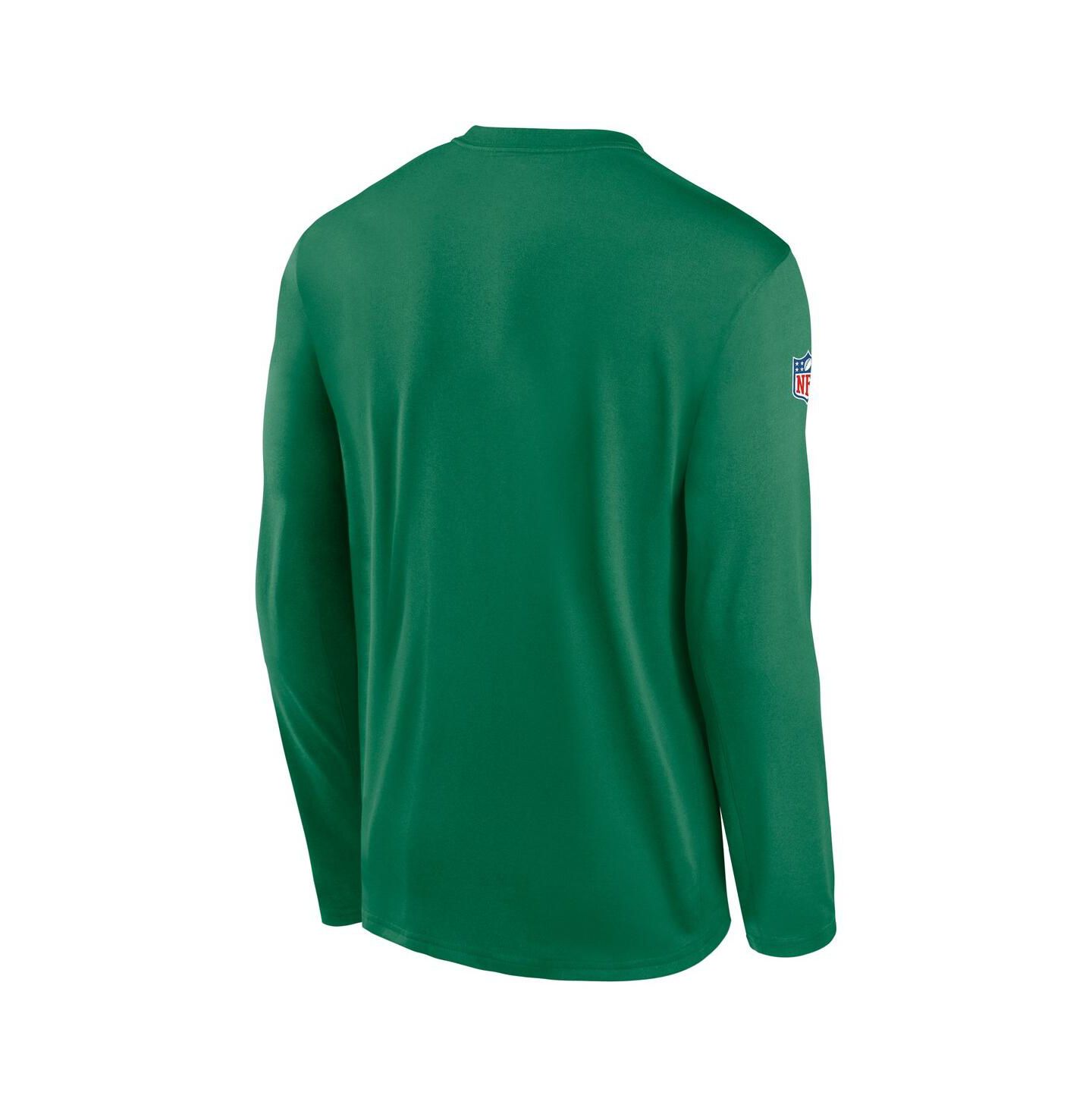 Мужская футболка Nike Kelly Green Philadelphia Eagles Legend Small Logo Performance Long Sleeve — фото 3