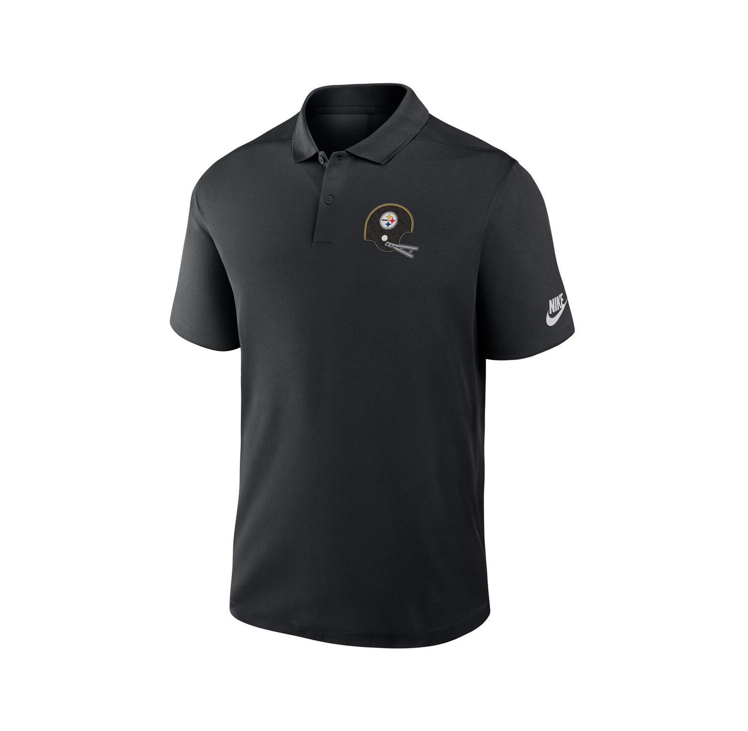 Men's Black Pittsburgh Steelers Rewind Victory Performance Polo Shirt
