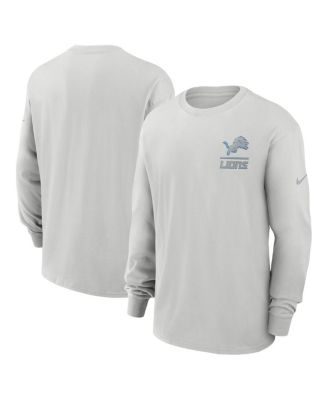 Nike - Men's Gray Detroit Lions Essential Heavy Max90 Long Sleeve T-Shirt