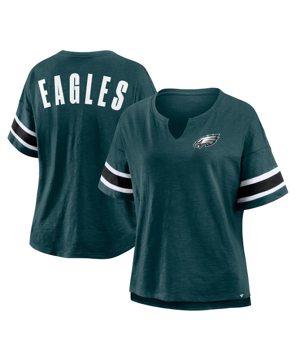 Women's Midnight Green Philadelphia Eagles Redzone Curl Route T-Shirt - Green