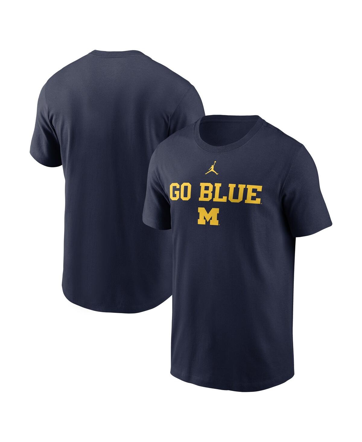 Men's Navy Michigan Wolverines 2025 Sideline Mantra Performance T-Shirt - Navy