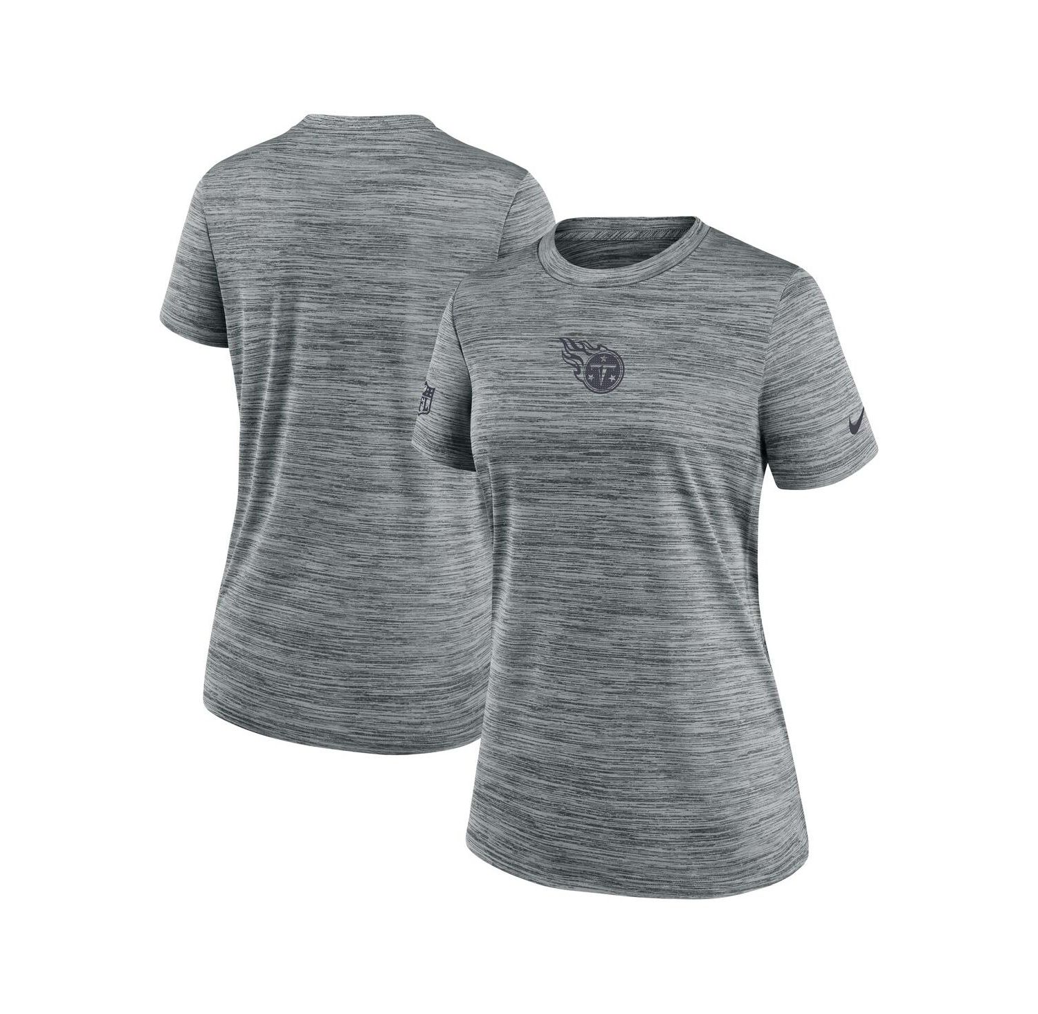 Women's Gray Tennessee Titans Sideline Velocity Performance T-Shirt