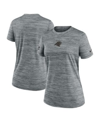 Nike - Women's Gray Carolina Panthers Sideline Velocity Performance T-Shirt