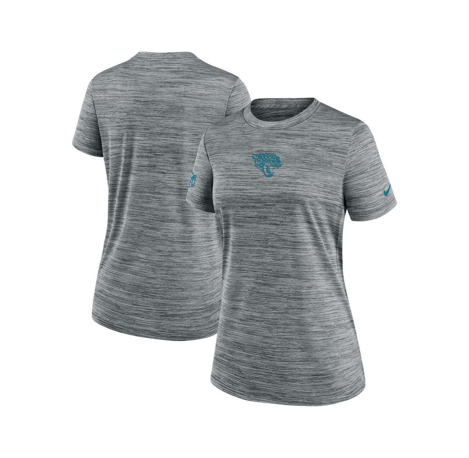 Women's Gray Jacksonville Jaguars Sideline Velocity Performance T-Shirt