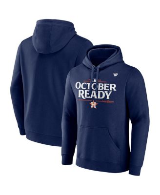 Fanatics - Men's Navy Houston Astros 2024 MLB Postseason Locker Room Pullover Hoodie