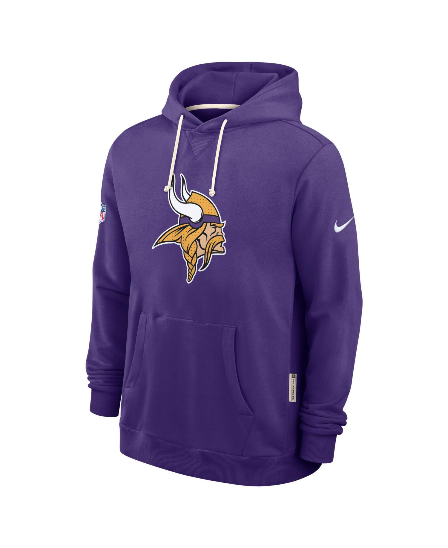 Men's Purple Minnesota Vikings Sideline Initial Home Performance Pullover Hoodie