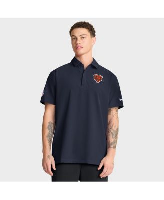 Nike - Men's Navy Chicago Bears Sideline City Pride Woven Performance Polo Shirt