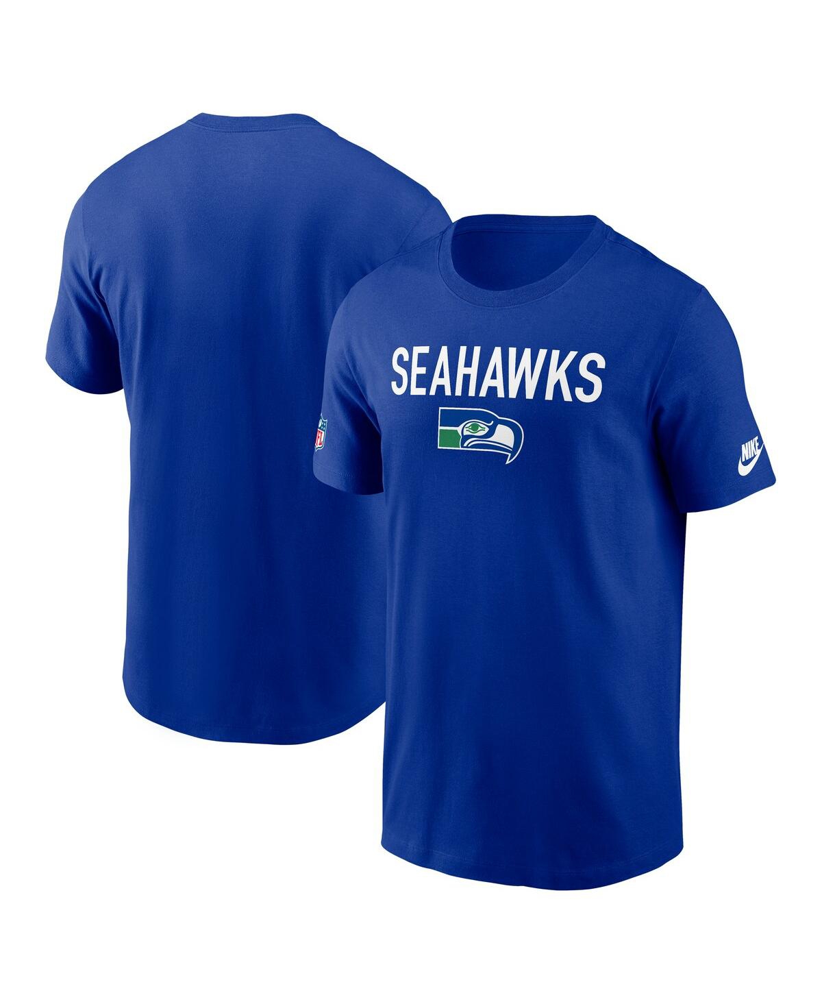 Nike Royal Seattle Seahawks Alt Pack Onside Conversion Performance T-shirt In Blue