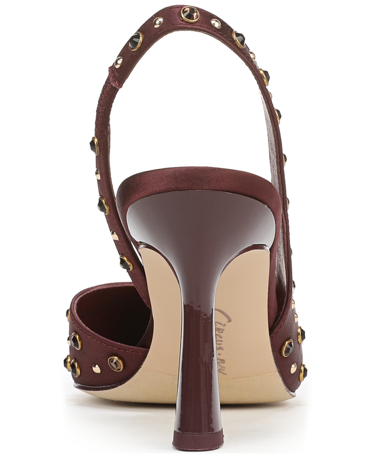 Circus Ny By Sam Edelman Tallie Pointed Toe Slingback Pump In Burgundy