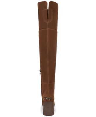 Women's Brigid Wide-Calf Over-the-Knee Block-Heel Boots