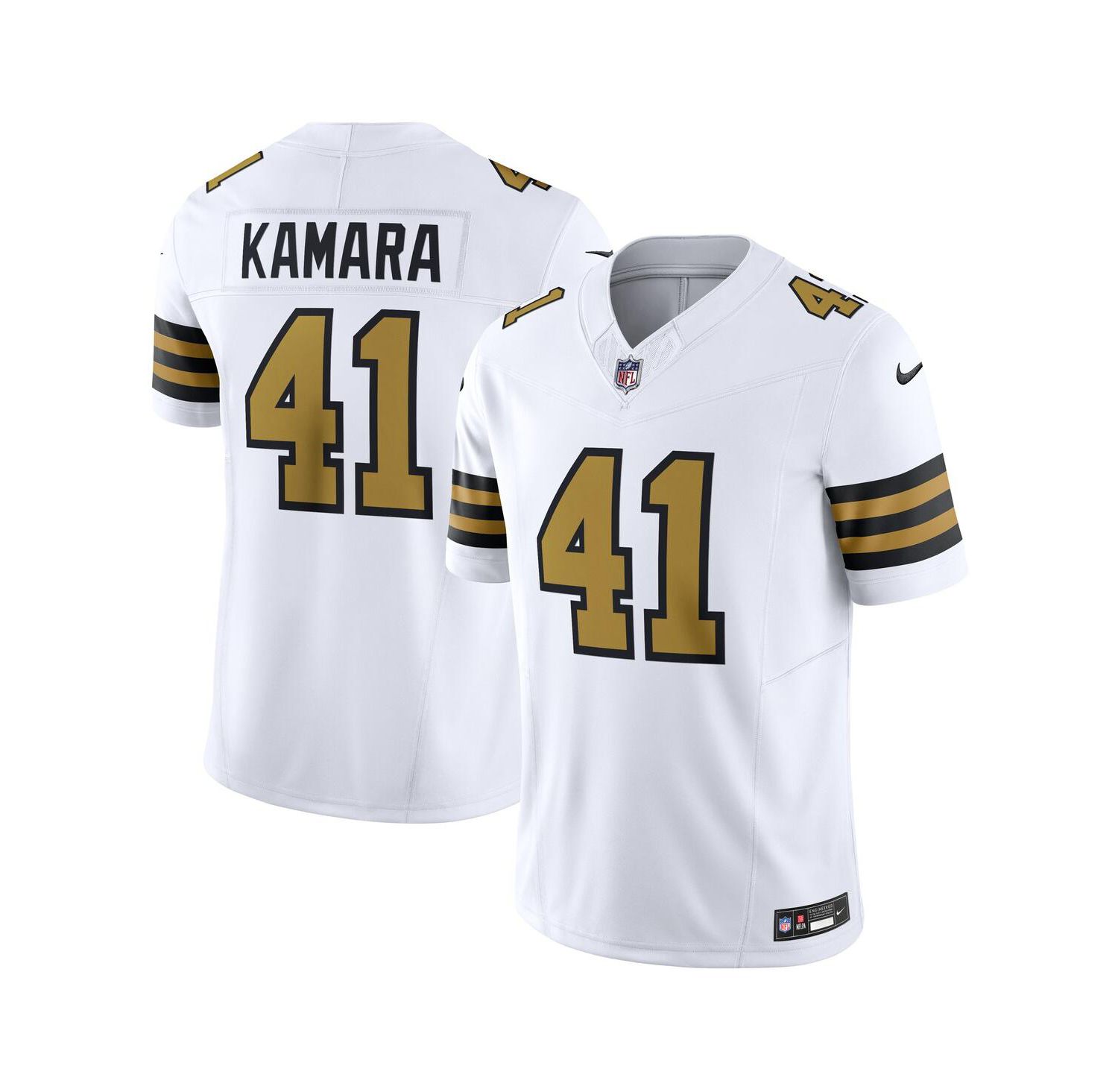 Men's Alvin Kamara White New Orleans Saints Alternate Vapor F.U.S.E. Limited Jersey