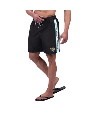 G-III Sports by Carl Banks - Men's Black Jacksonville Jaguars Streamline Volley Swim Shorts