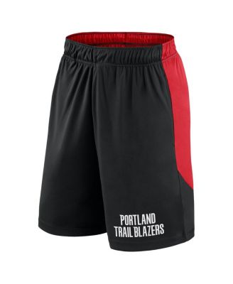 Men's Black/Red Portland Trail Blazers Launch Performance Shorts