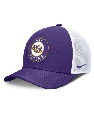 Nike - Men's Purple/White LSU Tigers Rise Primetime Performance Trucker Adjustable Hat