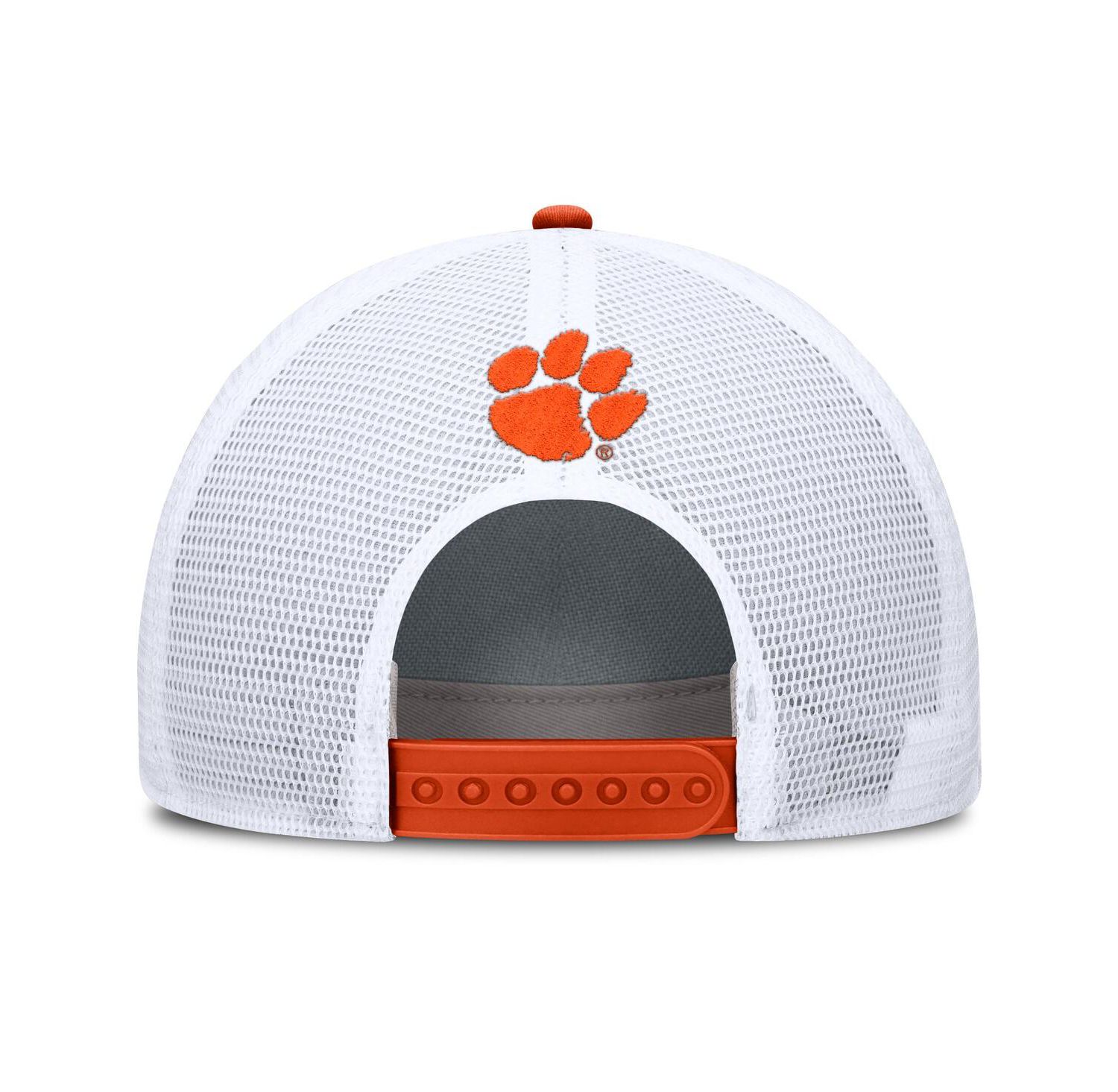 Men's Orange/White Clemson Tigers 2025 On-Field Rise Patch Trucker Adjustable Hat