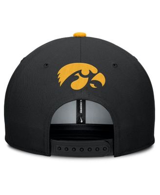 Men's Black Iowa Hawkeyes 2025 On-Field Pro Performance Adjustable Hat
