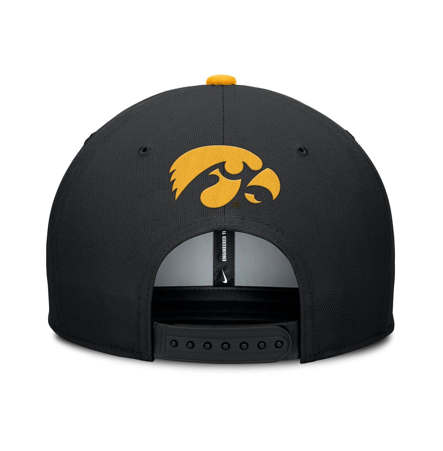 Мужская кепка Nike Black Iowa Hawkeyes 2025 On-Field Pro Performance Adjustable Hat — фото 4